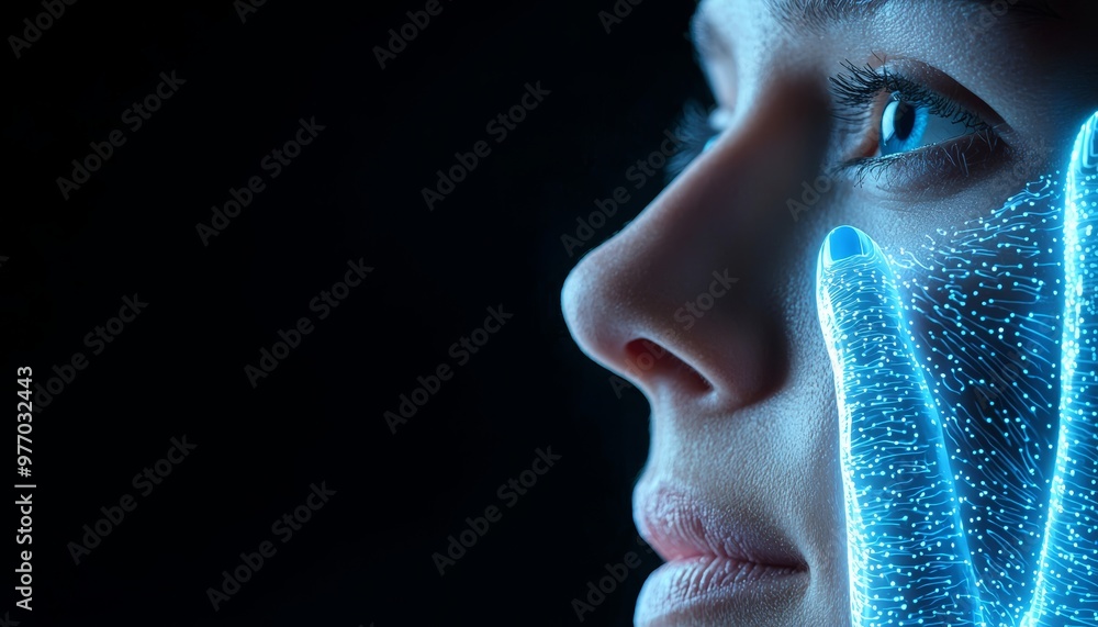 An AI-powered platform diagnosing mental health conditions through voice and text analysis, symbolizing the future of mental health care An AI-powered platform diagnosing mental health conditions through voice and text analysis, symbolizing the future of mental health care