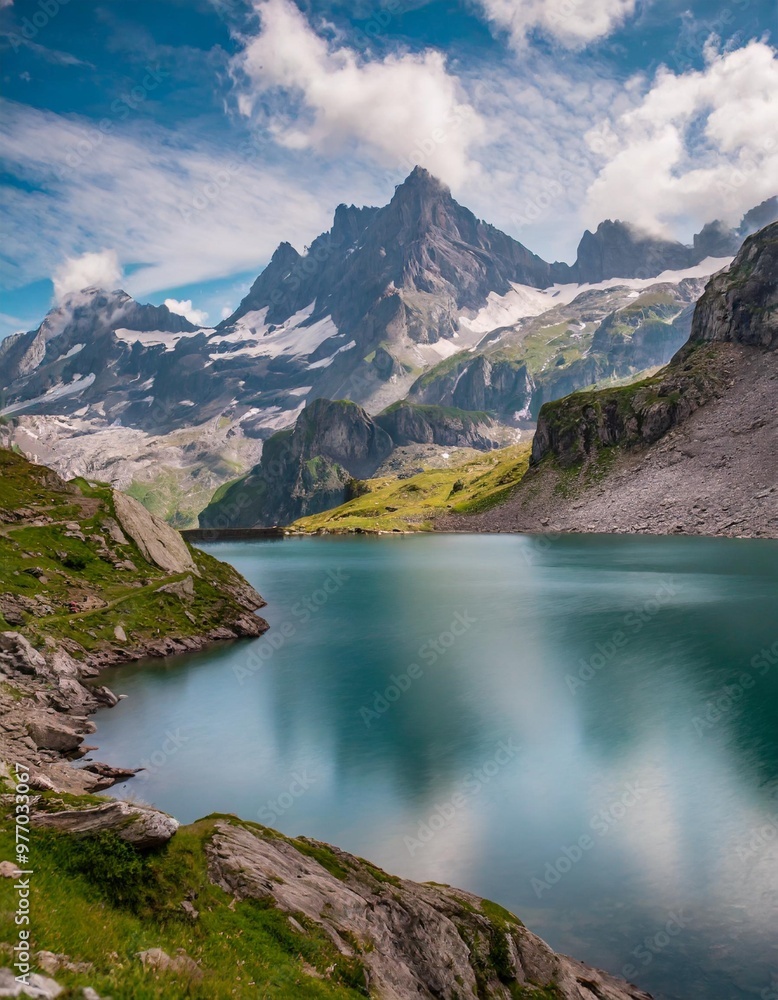 Serene Lakes and Majestic Peaks in the Swiss Alps, Europe’s Mountain Paradise Serene Lakes and Majestic Peaks in the Swiss Alps, Europe’s Mountain Paradise