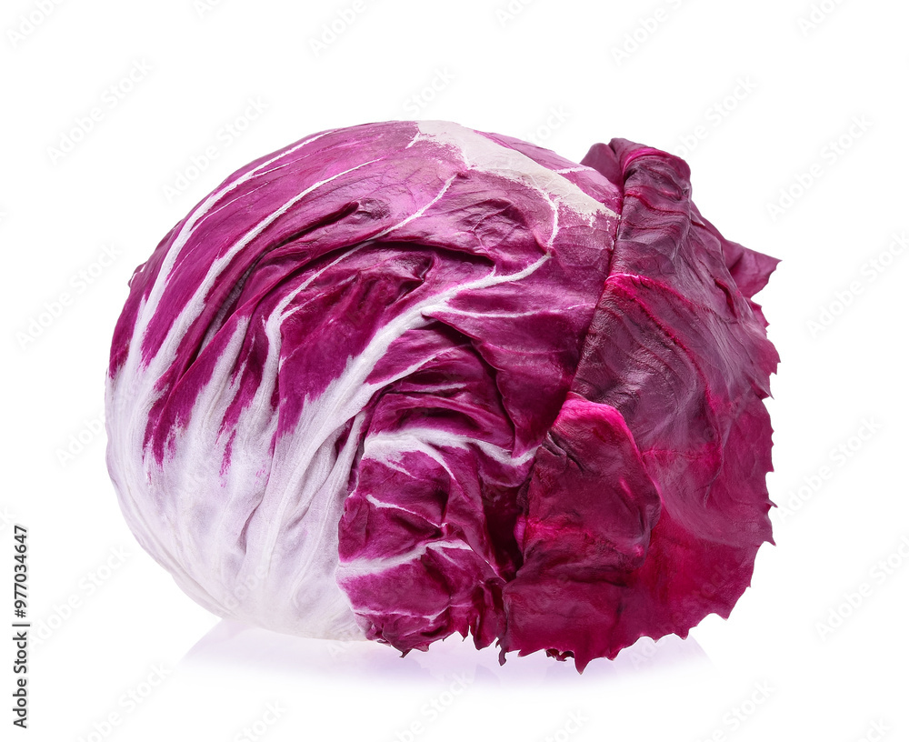 Obraz premium Radicchio, red salad isolated on white background