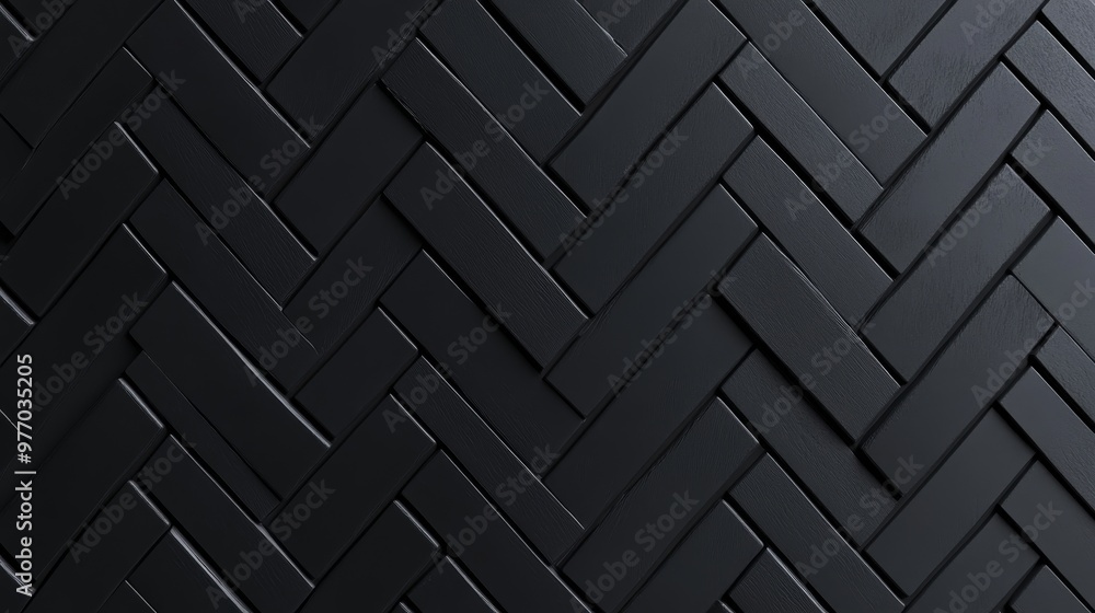 This 3D rendering features polished, 3D mosaic tiles arranged in the shape of a wall. Bricks stacked in a herringbone pattern create a concrete block background. This 3D rendering features polished, 3D mosaic tiles arranged in the shape of a wall. Bricks stacked in a herringbone pattern create a concrete block background.