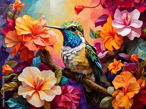 bird of paradise,Ai generated 