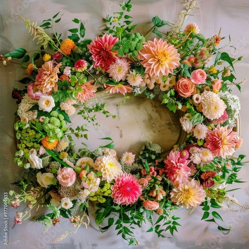 oval flower arrangement flora bouquet for wedding and decoration