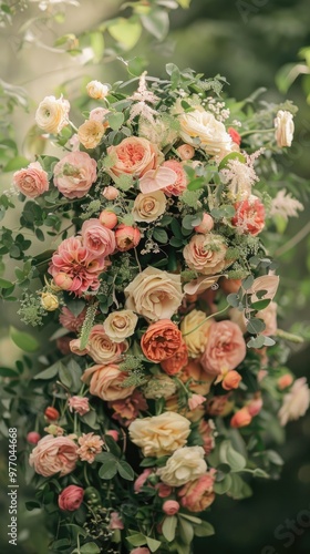 oval flower arrangement flora bouquet for wedding and decoration