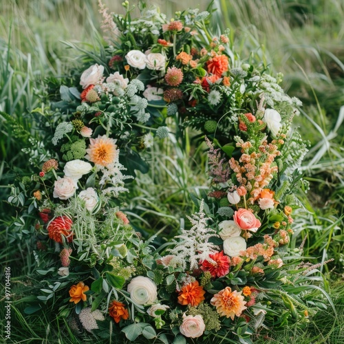 oval flower arrangement flora bouquet for wedding and decoration