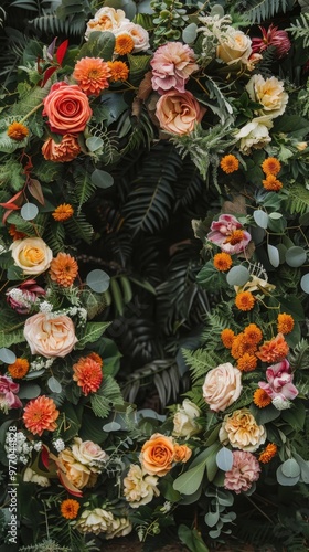 oval flower arrangement flora bouquet for wedding and decoration