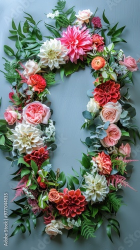 oval flower arrangement flora bouquet for wedding and decoration