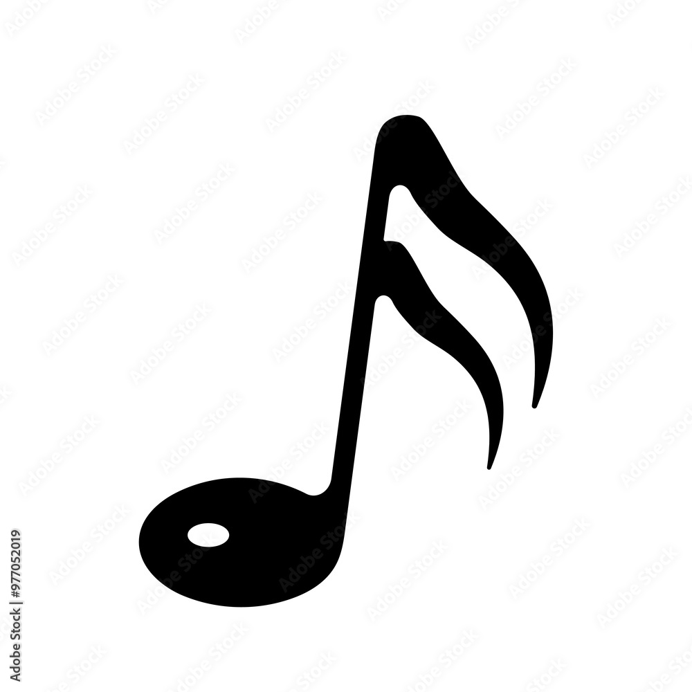 Music notes symbol. Icons with musical notes, vector illustration
