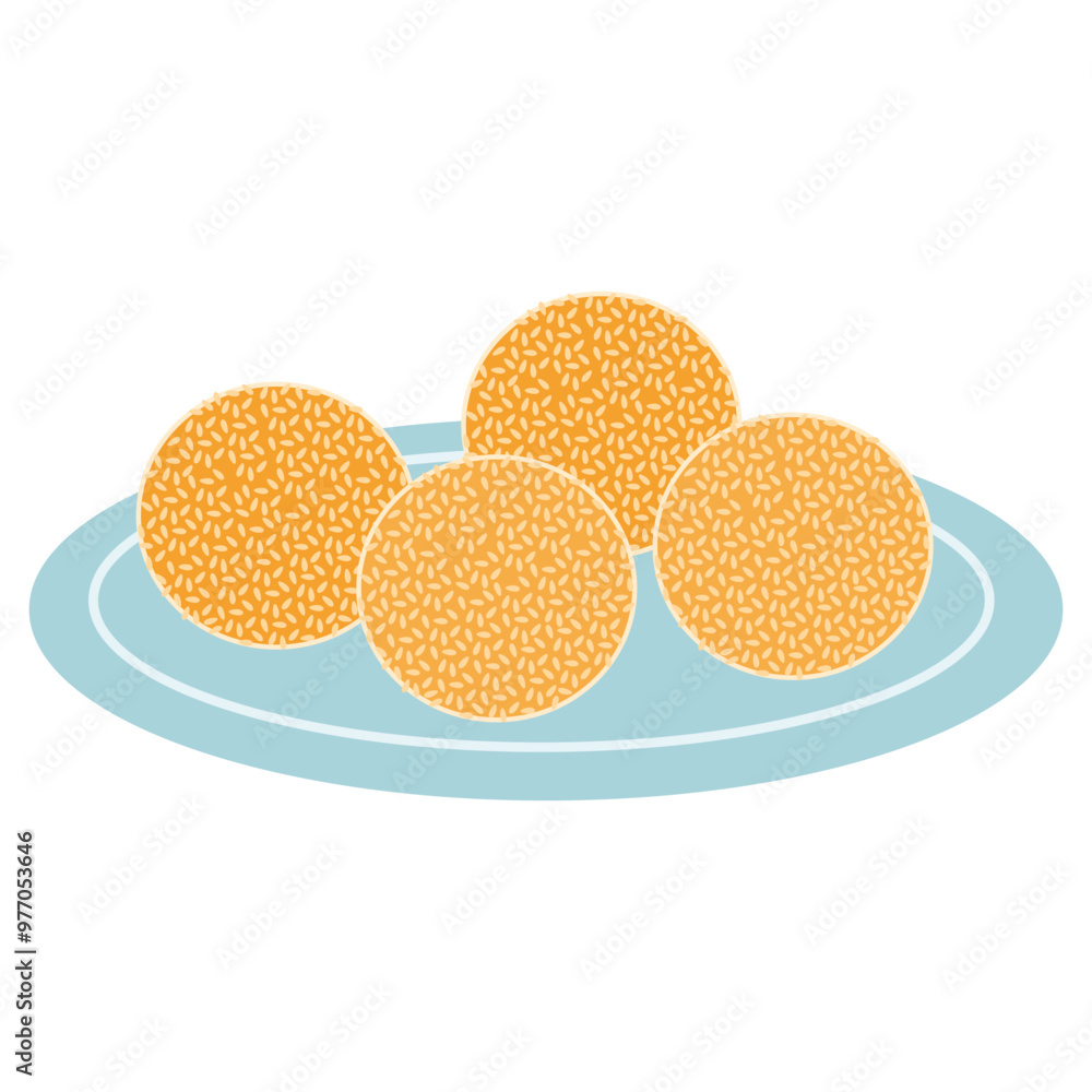 Fried Sticky Rice Balls with Ube Filling Buchi Fried Sticky Rice Balls with Ube Filling Buchi