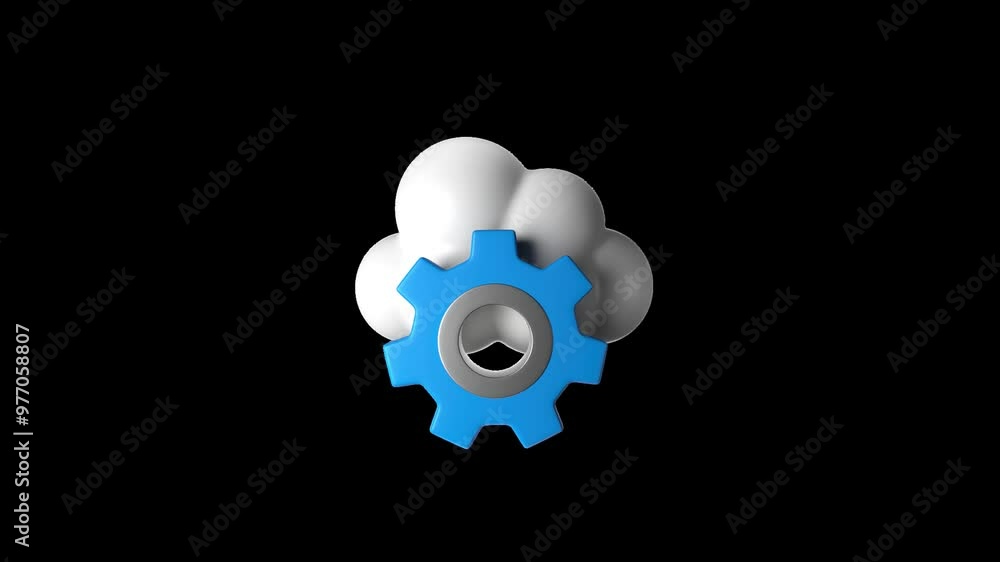 Cloud Services 3D Animation | Alpha Channel Cloud Services 3D Animation | Alpha Channel