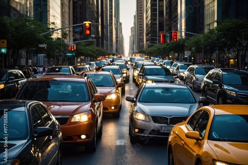 traffic jam in a big city