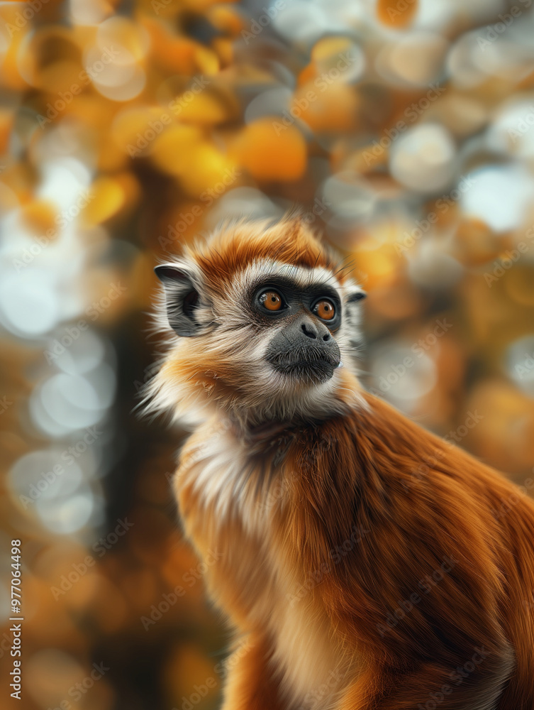 Close up of Hanuman Langur, Gray Langur, Semnopithecus entellus Close up of Hanuman Langur, Gray Langur, Semnopithecus entellus