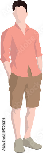 Vector, illustration, man, guy, character, person, for brochure, for poster, for business card, for website