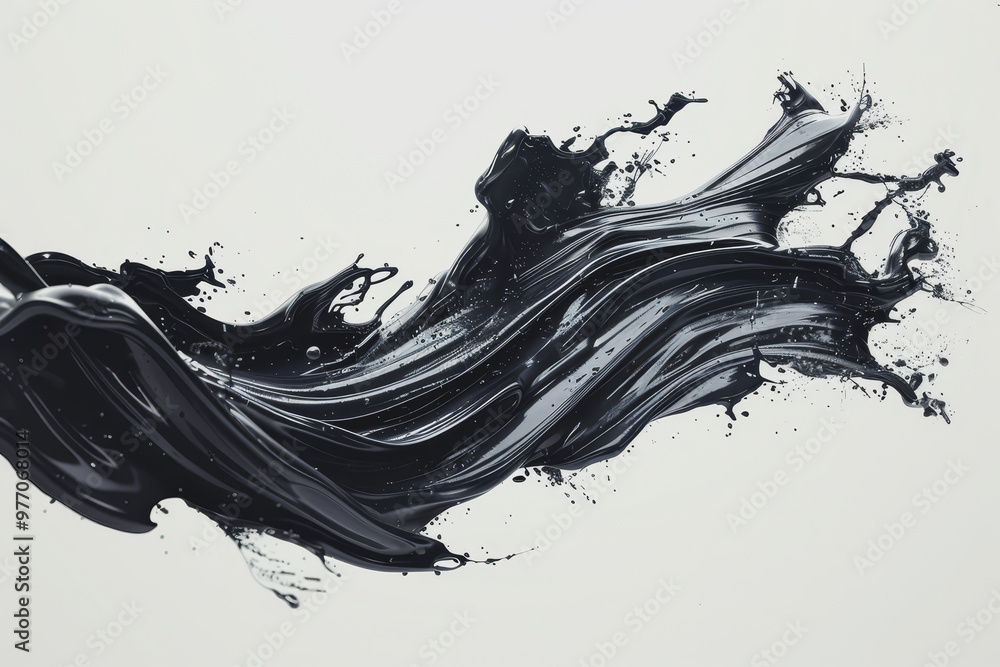 Abstract black in splash, paint, brush strokes, stain grunge isolated on a clear background. Abstract black in splash, paint, brush strokes, stain grunge isolated on a clear background.