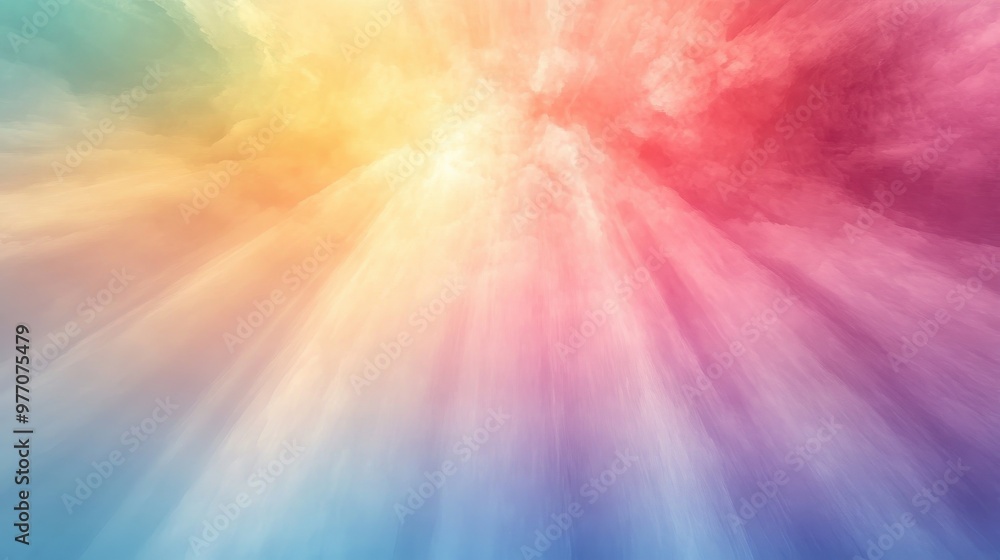 Abstract Colorful Background with Radiant Light Beams in Rainbow Spectrum for Creative and Artistic Designs Abstract Colorful Background with Radiant Light Beams in Rainbow Spectrum for Creative and Artistic Designs
