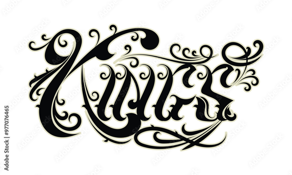 KINGS tattoo lettering style design KINGS tattoo lettering style design