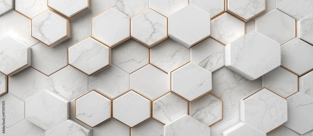 3D hexagonal marble abstract background featuring geometric shapes perfect for artistic mural or living room wallpaper showcasing an intriguing marble texture 3D hexagonal marble abstract background featuring geometric shapes perfect for artistic mural or living room wallpaper showcasing an intriguing marble texture