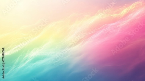 Abstract Colorful Gradient Background with Soft Light and Flowing Textures