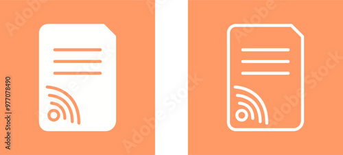 Document Location Vector Icon