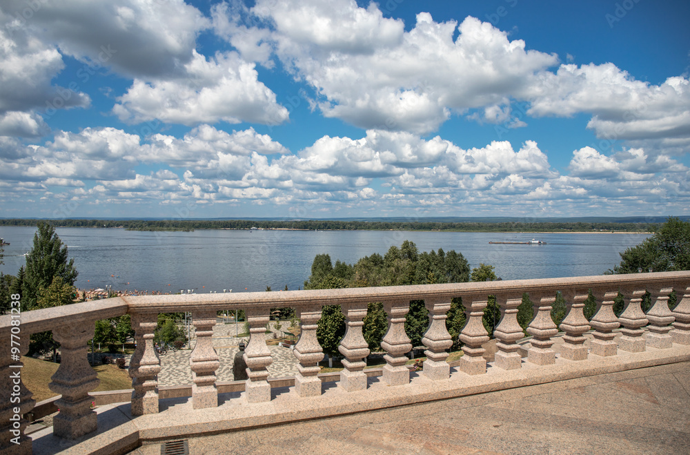 View of the Volga from the balcony View of the Volga from the balcony