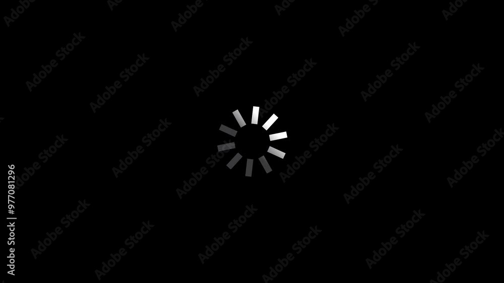 Loading bar with circle loading animation on a black background. 4k resolution video Loading bar with circle loading animation on a black background. 4k resolution video