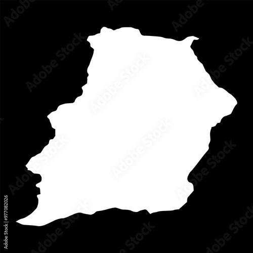 Samangan province map, administrative division of Afghanistan. photo