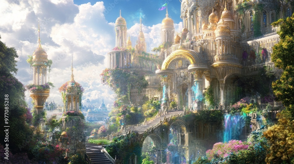 A Luxurious Palace in a Fantasy World A Luxurious Palace in a Fantasy World
