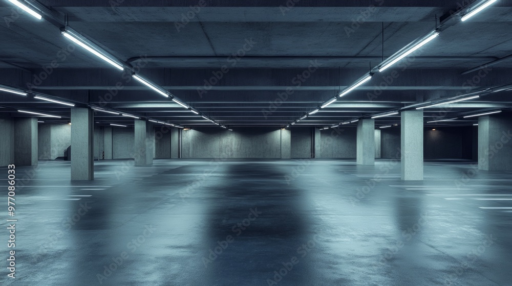 New underground parking road landscape
New underground parking road landscape