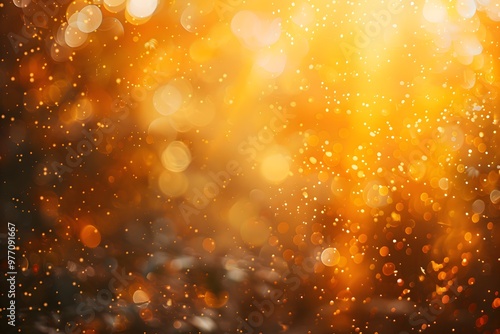 autumn natural bokeh with sun for background or backdrop	
