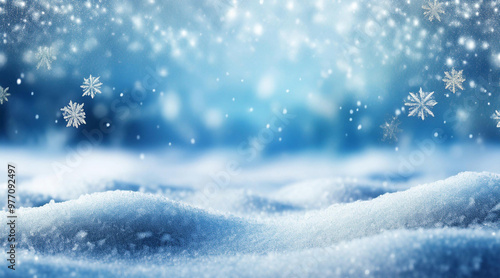 Wallpaper Mural Background for winter design. Collection of Christmas New Year elements . Crystal snowflakes flying in air Torontodigital.ca