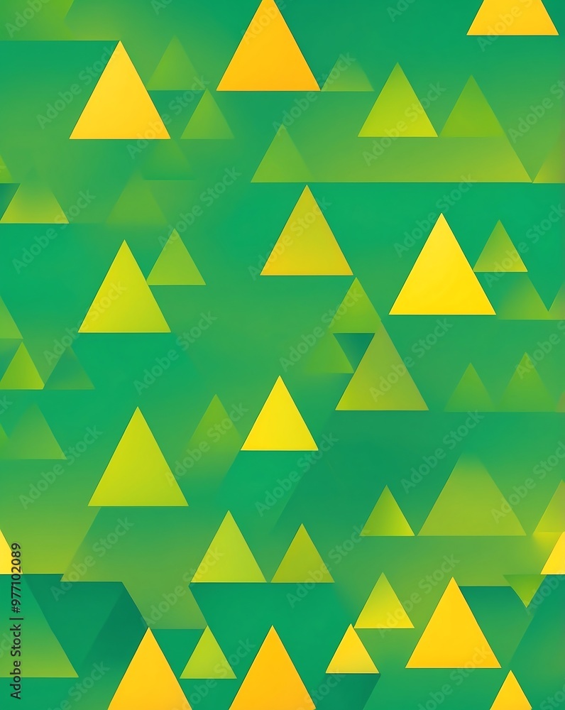 Yellow to green gradient triangle pattern Yellow to green gradient triangle pattern