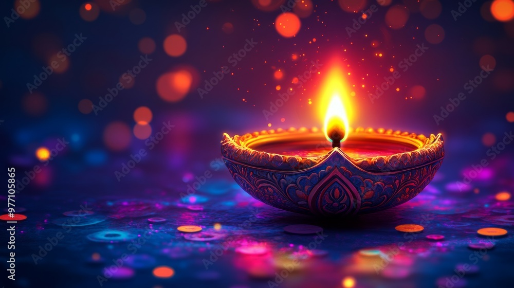 Happy Diwali festival of lights colorful background Happy Diwali festival of lights colorful background