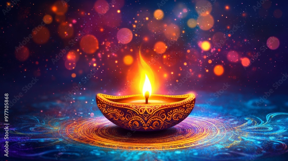 Happy Diwali festival of lights colorful background Happy Diwali festival of lights colorful background