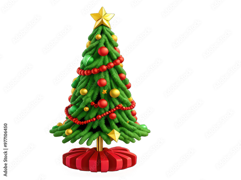 Christmas tree isolated on transparent background,decorated christmas tree Christmas tree isolated on transparent background,decorated christmas tree