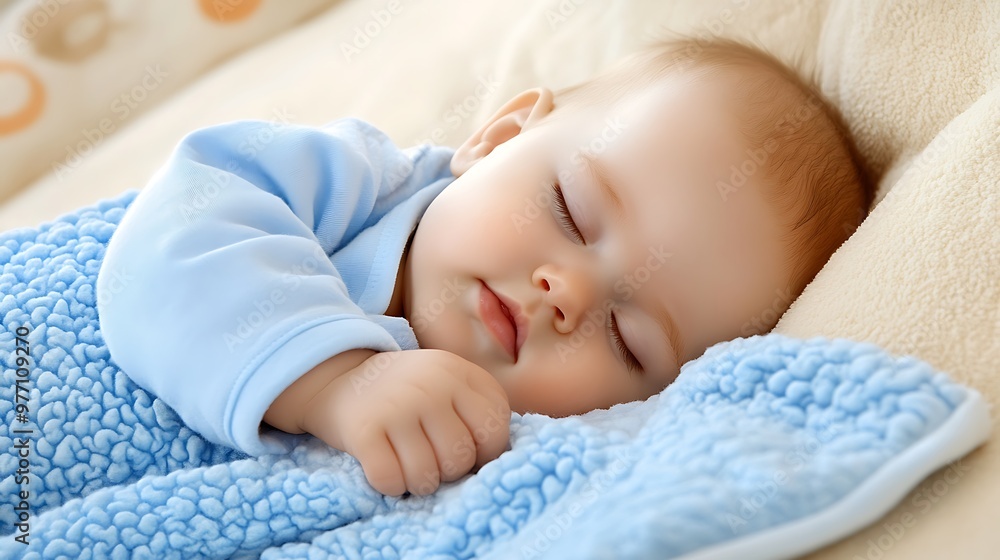 Peaceful Moments Baby Sleeping Soundly in Cozy Crib Peaceful Moments Baby Sleeping Soundly in Cozy Crib