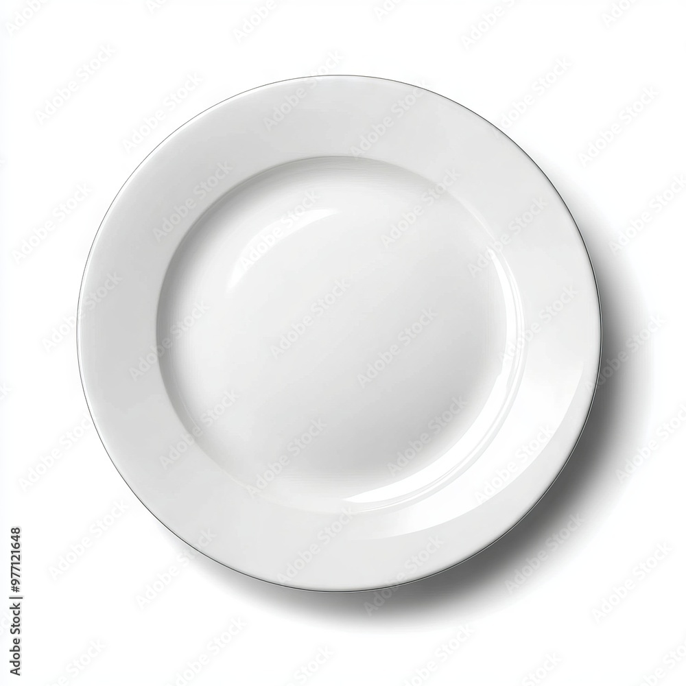 white plate isolated on white background. white plate isolated on white background.