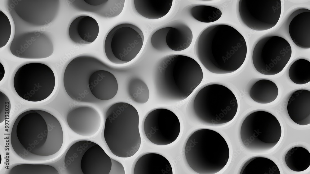 Volumetric cylinder seamless pattern 3D backdrop Volumetric cylinder seamless pattern 3D backdrop