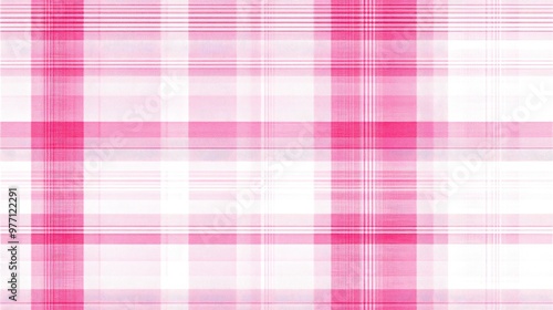 Pink and White Plaid Pattern