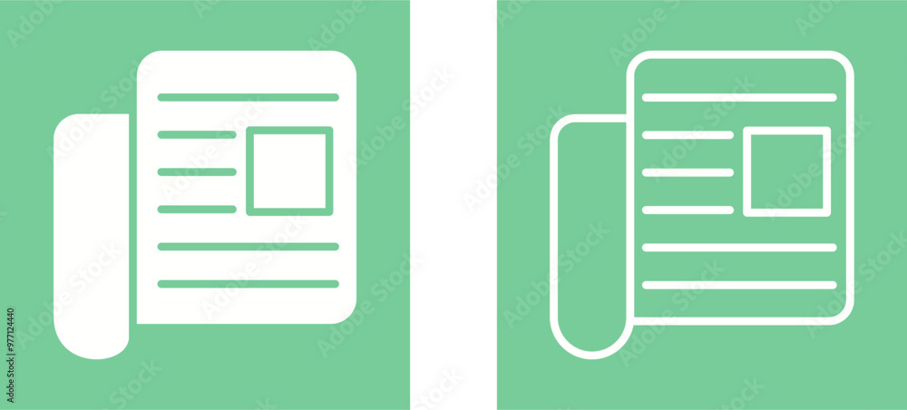 Newspaper Vector Icon Newspaper Vector Icon