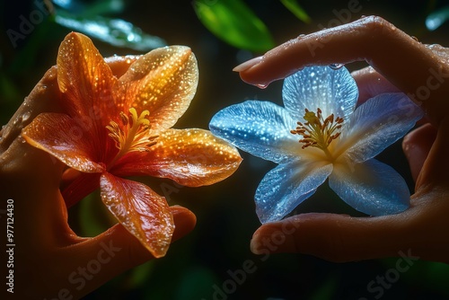 A close-up of a hand reaching out to touch a loved one’s face, symbolizing the final goodbye in assisted suicide photo