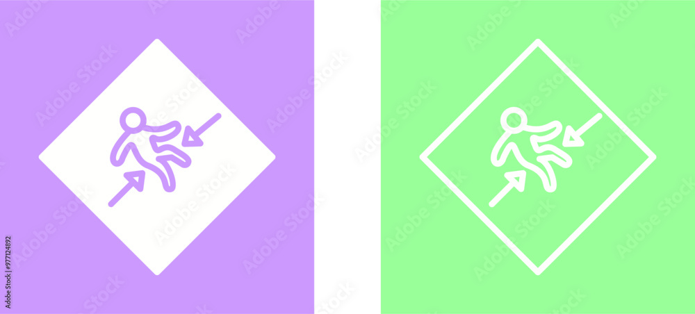 Crush Zone Vector Icon Crush Zone Vector Icon