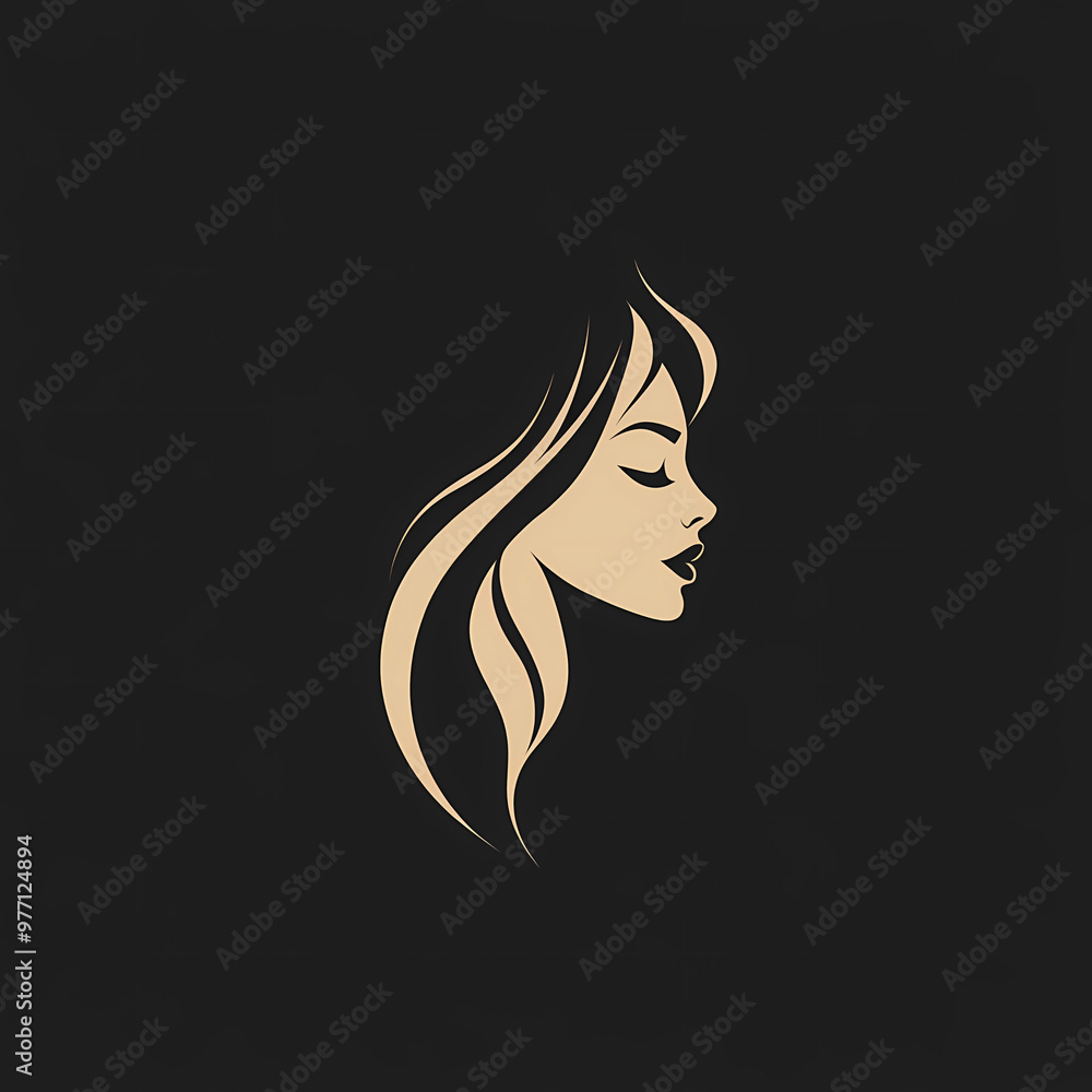 portrait of a woman logo icon portrait of a woman logo icon