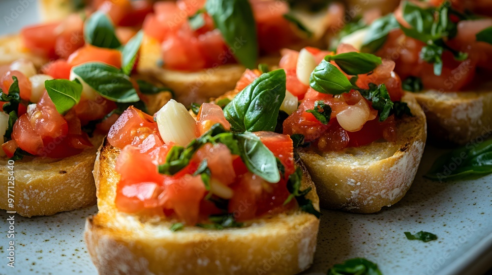 Italian Appetizer with Toasted Bread Italian Appetizer with Toasted Bread