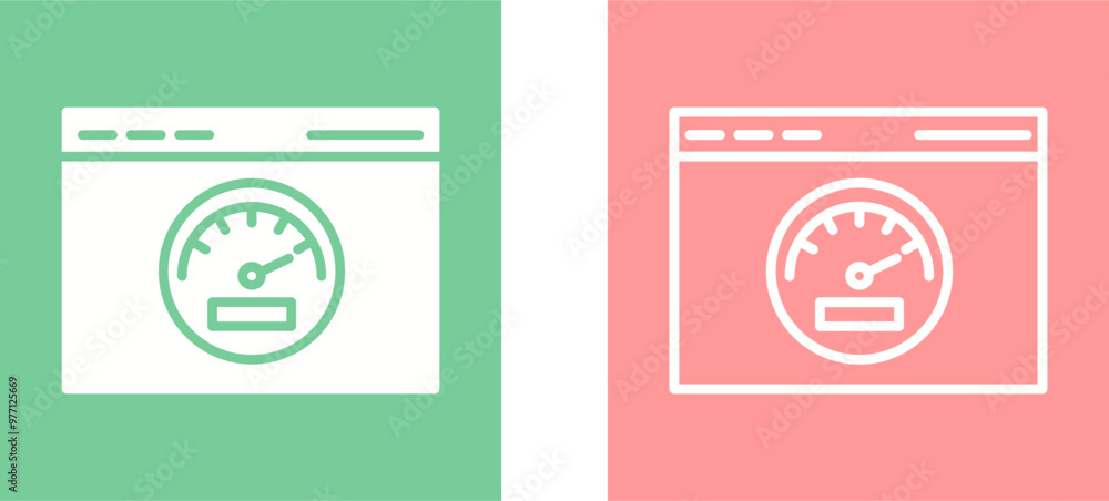 Naklejka premium Page Speed Vector Icon
