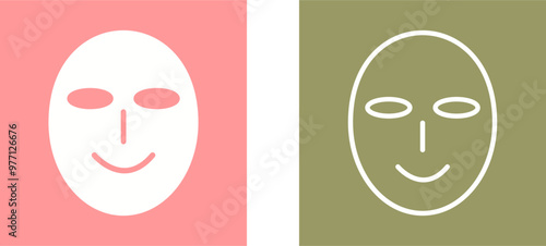 Ancient Face Mask Vector Icon
