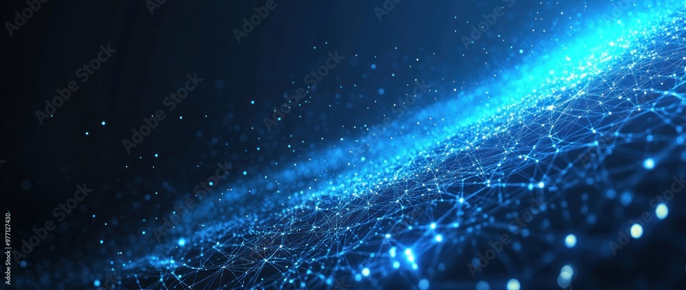 Abstract Blue Network Background Abstract Blue Network Background