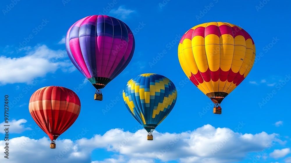 Vibrant Colorful Hot Air Balloon Festival Soaring in the Sky Vibrant Colorful Hot Air Balloon Festival Soaring in the Sky