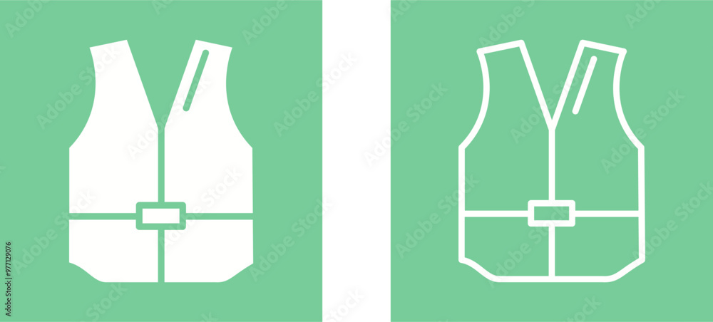 Swimming Vest Vector Icon Swimming Vest Vector Icon