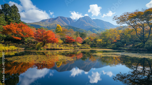 秋の湯布院の静寂 photo