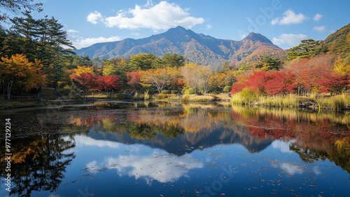 秋の湯布院の静寂 photo