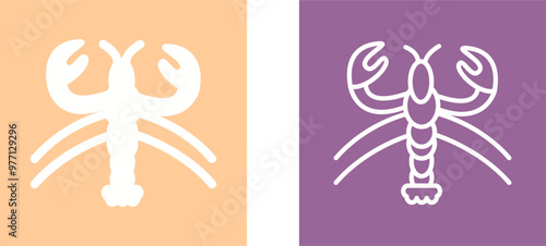 Lobster Vector Icon